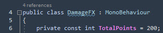 DamageFX script declaring TotalPoints as 200.